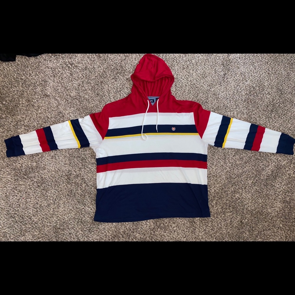Chaps Men’s Cotton Striped Hoodie
